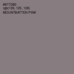 #877D80 - Mountbatten Pink Color Image